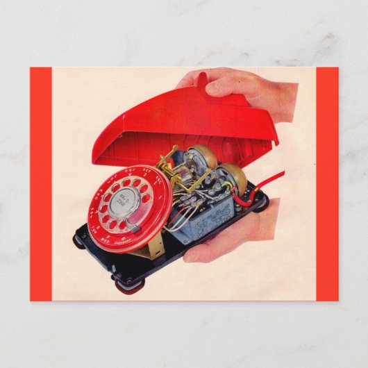 telefooningewanden onthuld briefkaart (Voorkant)