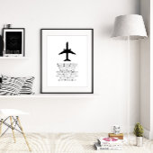 Telefoonisch alfabet, vliegtuigmuur-kunst, proefge poster