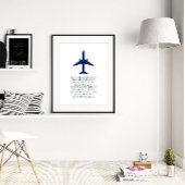 Telefoonisch alfabet, vliegtuigmuur-kunst, proefge poster