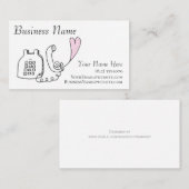 Telefoonkaart telefonische Visitekaartje Telefoond (Voorkant / Achterkant)