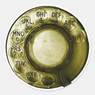 Telefoonkiezer Ronde Sticker