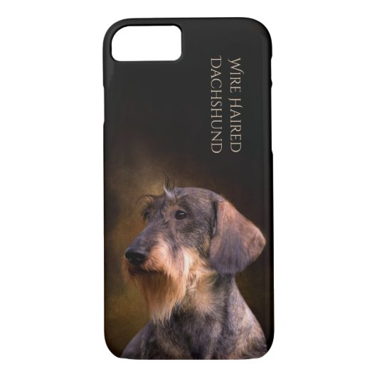 Telefoonkoffer met bedrade Dachshund Case-Mate iPhone Case (Achterkant)