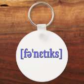 Telefoonkunde in IPA. Blauw Sleutelhanger (Voorkant)