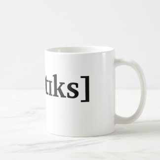 Telefoonkunde in IPA. Zwart Koffiemok