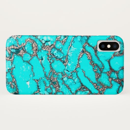 Telefoonnummer 12 Turquoise Case-Mate iPhone Case (Achterkant (horizontaal))