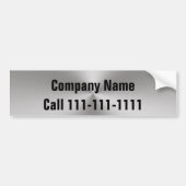 Telefoonnummer bedrijf bedrijfsnaam Sjabloon Bumpersticker (Voorkant)