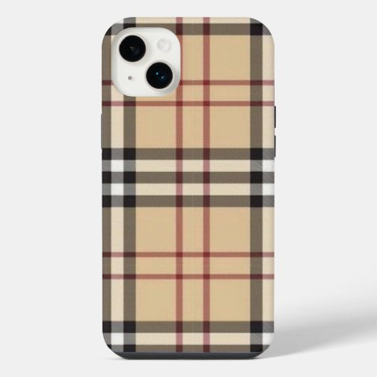 Telefoonnummer: Beige Play iPhone Hoesje (Achterkant)