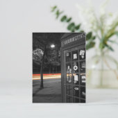 Telefoonnummer en lichtspoor Postkaart (Staand voorkant)