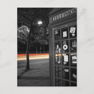 Telefoonnummer en lichtspoor Postkaart