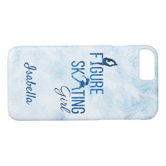 Telefoonnummer Figuur blauwe lijnen meisje skilets Case-Mate iPhone Case (Achterkant (Horizontaal))