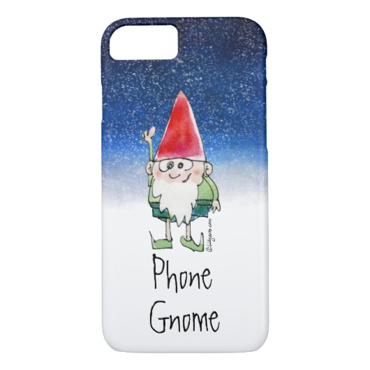Telefoonnummer Gnome Cartoon Telefoondraagtas Case-Mate iPhone Case (Achterkant)