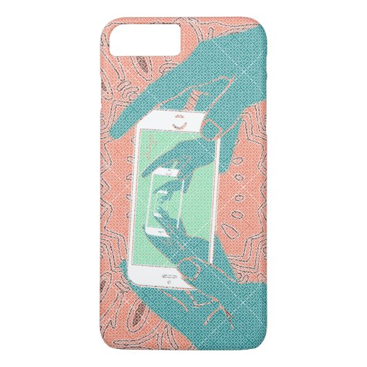 Telefoonnummer handbediende cel Case-Mate iPhone case (Achterkant)