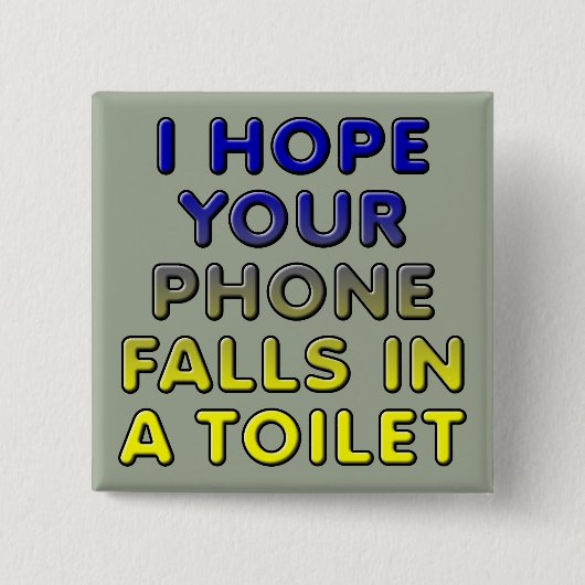 Telefoonnummer in de Button van Toilet Funny (Voorkant)
