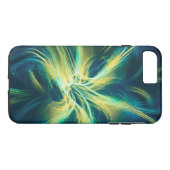 Telefoonnummer/iPad fractal Flower Blue Palette Case-Mate iPhone Case (Achterkant (Horizontaal))