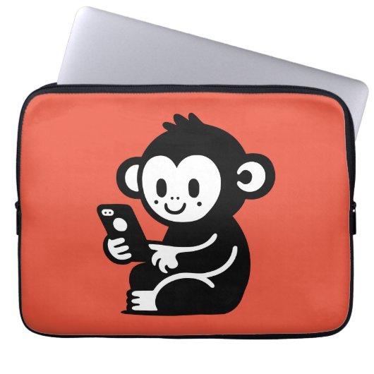 Telefoonnummer Laptop Sleeve (Voorkant)