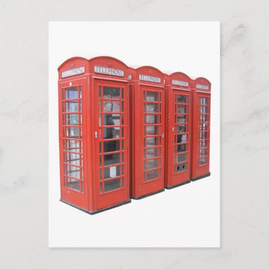 Telefoonnummer Londen Briefkaart (Voorkant)