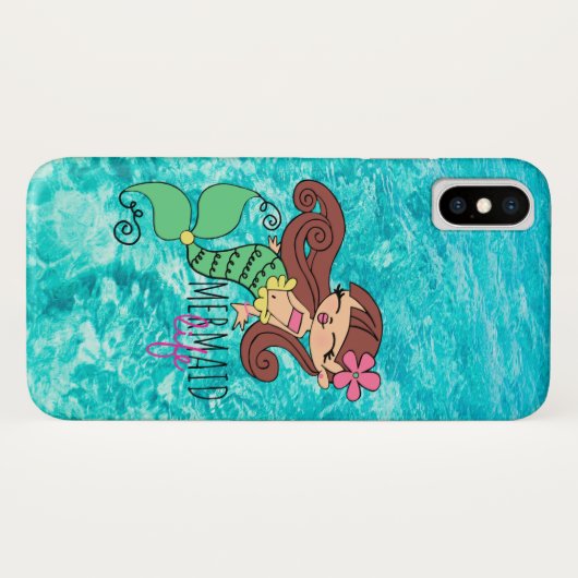 Telefoonnummer Mermaid Life Case-Mate iPhone Case (Achterkant (horizontaal))