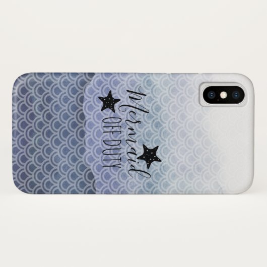 Telefoonnummer Mermaid Off Duty Blue Waterverf Case-Mate iPhone Case (Achterkant (horizontaal))