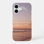 Telefoonnummer met stranddesign iPhone 16 hoesje (Achterkant)