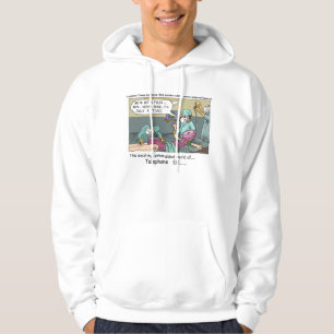Telefoonnummer/noodzaal Funny Cartoon Hoodie