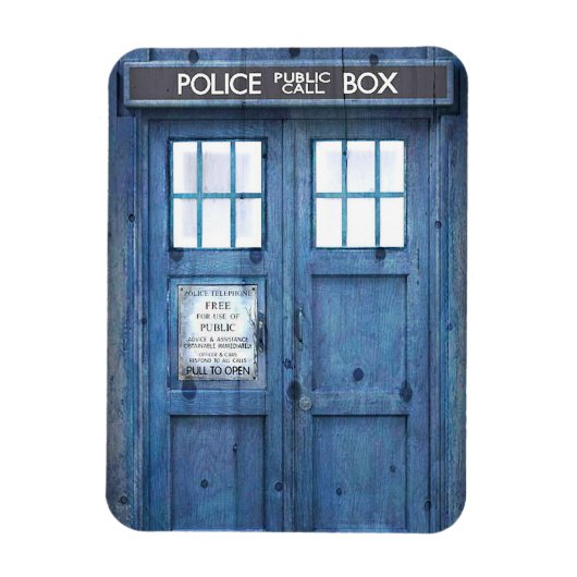 Telefoonnummer politie Openbare telefooncel Magneet (Verticaal)