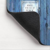 Telefoonnummer politie Openbare telefooncel Muismat (Hoek)