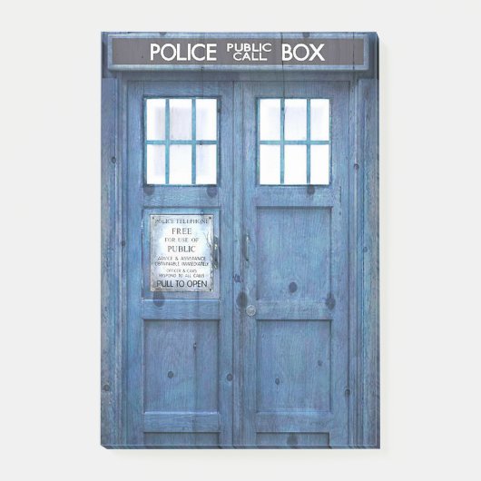 Telefoonnummer politie Openbare telefooncel Post-it® Notes (Voorkant)