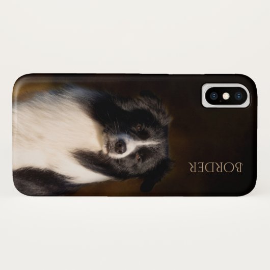 Telefoonnummer rand collie Case-Mate iPhone case (Achterkant (horizontaal))