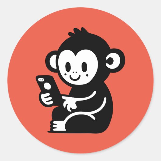 Telefoonnummer Ronde Sticker (Voorkant)