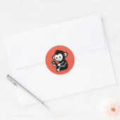 Telefoonnummer Ronde Sticker (Envelop)