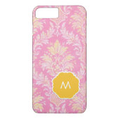 Telefoonnummer roze Damask Case-Mate iPhone Case (Achterkant)