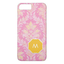 Telefoonnummer roze Damask