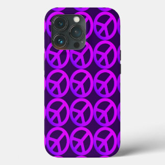 Telefoonnummer roze vredesteken iPhone 13 pro hoesje