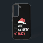 Telefoonnummer Samsung Galaxy Hoesje<br><div class="desc">Leuke Naughty Sassy kerstlijst</div>