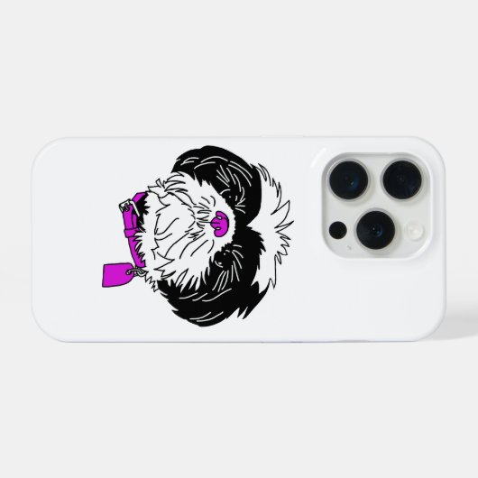 Telefoonnummer Shih Tzu iPhone Hoesje (Achterkant horizontaal)
