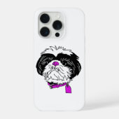 Telefoonnummer Shih Tzu iPhone Hoesje (Achterkant)