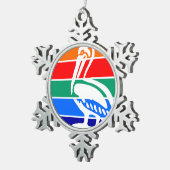 Telefoonnummer Tin Sneeuwvlok Ornament (Rechts)