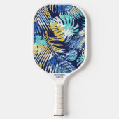 Telefoonnummer Tropisch palm Leaf Pattern Pickleball Paddle (Achterkant)