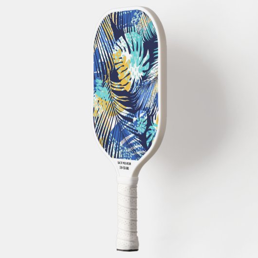 Telefoonnummer Tropisch palm Leaf Pattern Pickleball Paddle (Links)