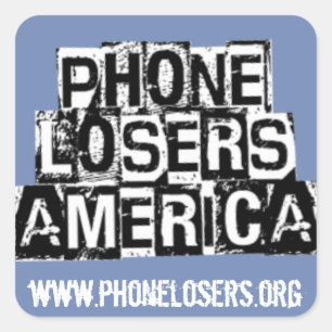 Telefoonnummer van Amerika door Derreck Vierkante Sticker