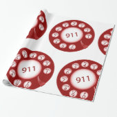 Telefoonnummer voor noodgevallen cadeaupapier (Uitgerold)