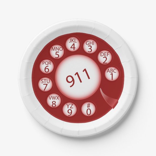 Telefoonnummer voor noodgevallen papieren bordje (Voorkant)