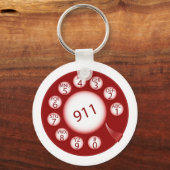 Telefoonnummer voor noodgevallen sleutelhanger (Voorkant)