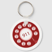 Telefoonnummer voor noodgevallen sleutelhanger (Achterkant)