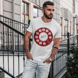 Telefoonnummer voor noodgevallen t-shirt