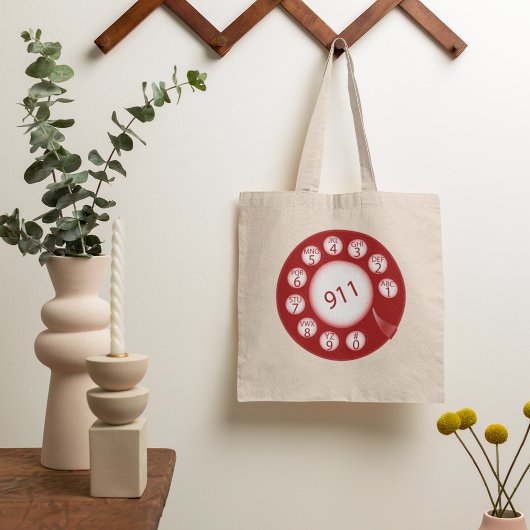 Telefoonnummer voor noodgevallen tote bag