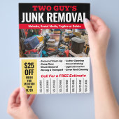 Telefoonnummer voor ongewenste verwijdering flyer (Hand)