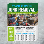 Telefoonnummer voor ongewenste verwijdering flyer<br><div class="desc">Junk verwijdering yard teken in rood en zwart</div>