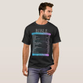 Telefoonnummers bijbelbaar versie-script bijbelse  t-shirt (Voorkant volledig)