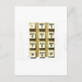 Telefoonnummers Briefkaart (Voorkant)